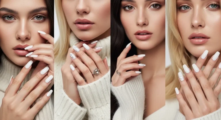 20 Elegant White Winter Nails For A Clean Seasonal Look